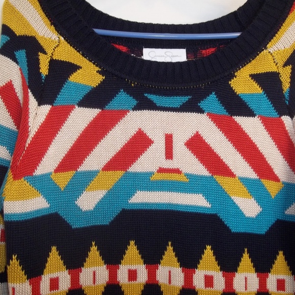 NWT Jessica Simpson Multi sweater Dress Sz M - Picture 2 of 7